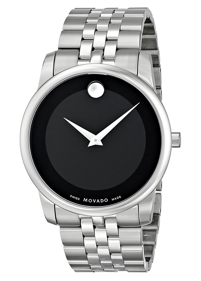 Đồng Hồ Nam Dây Kim Loại Movado 0606504 (40mm) - Mặt Đen