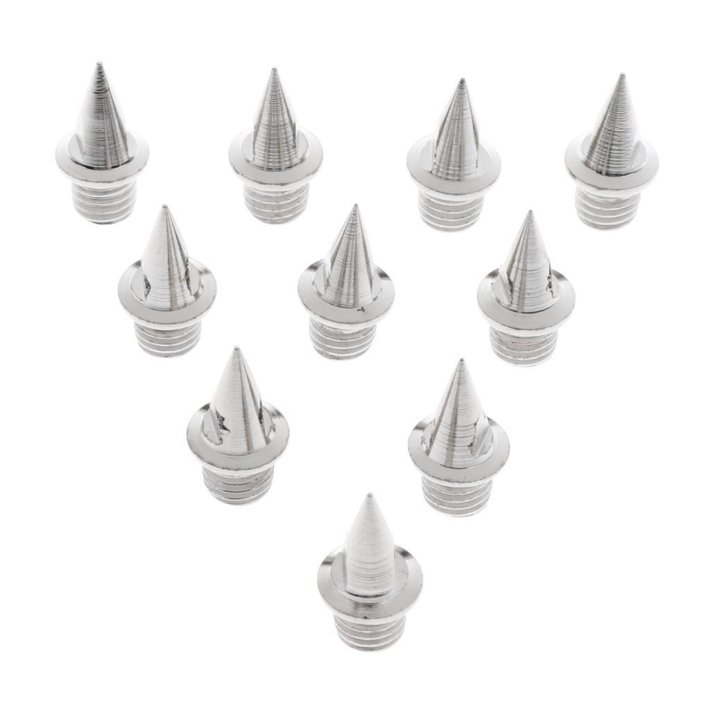 10pcs Replacement Carbon Steel Track Spikes + T Handle Track Spikes Wrench Outdoor Running Accessories