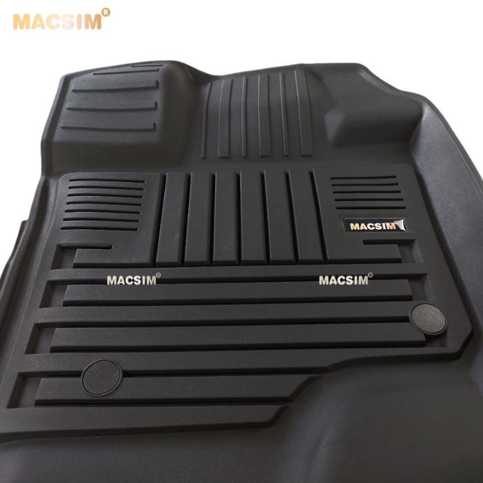 Thảm lót sàn xe ô tô Ford F150 2012-đến nay Nhãn hiệu Macsim 3W chất liệu nhựa TPE đúc khuôn cao cấp - màu đen