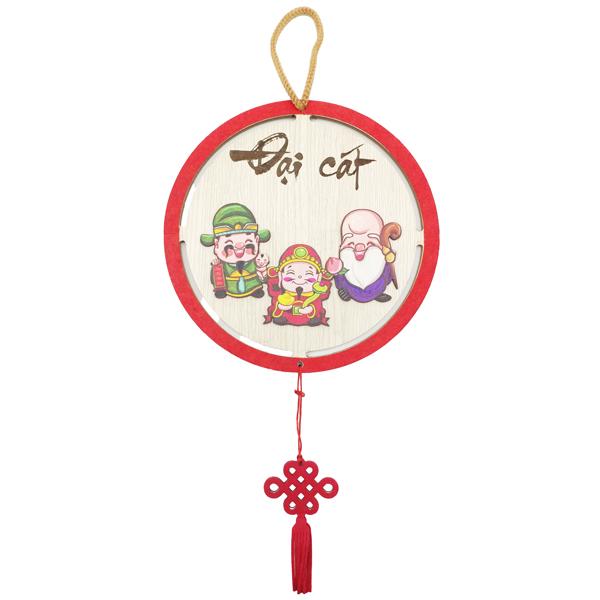 Bảng Gỗ Treo Tường Trang Trí Tết - Bách Mộc T09 - Đại Cát