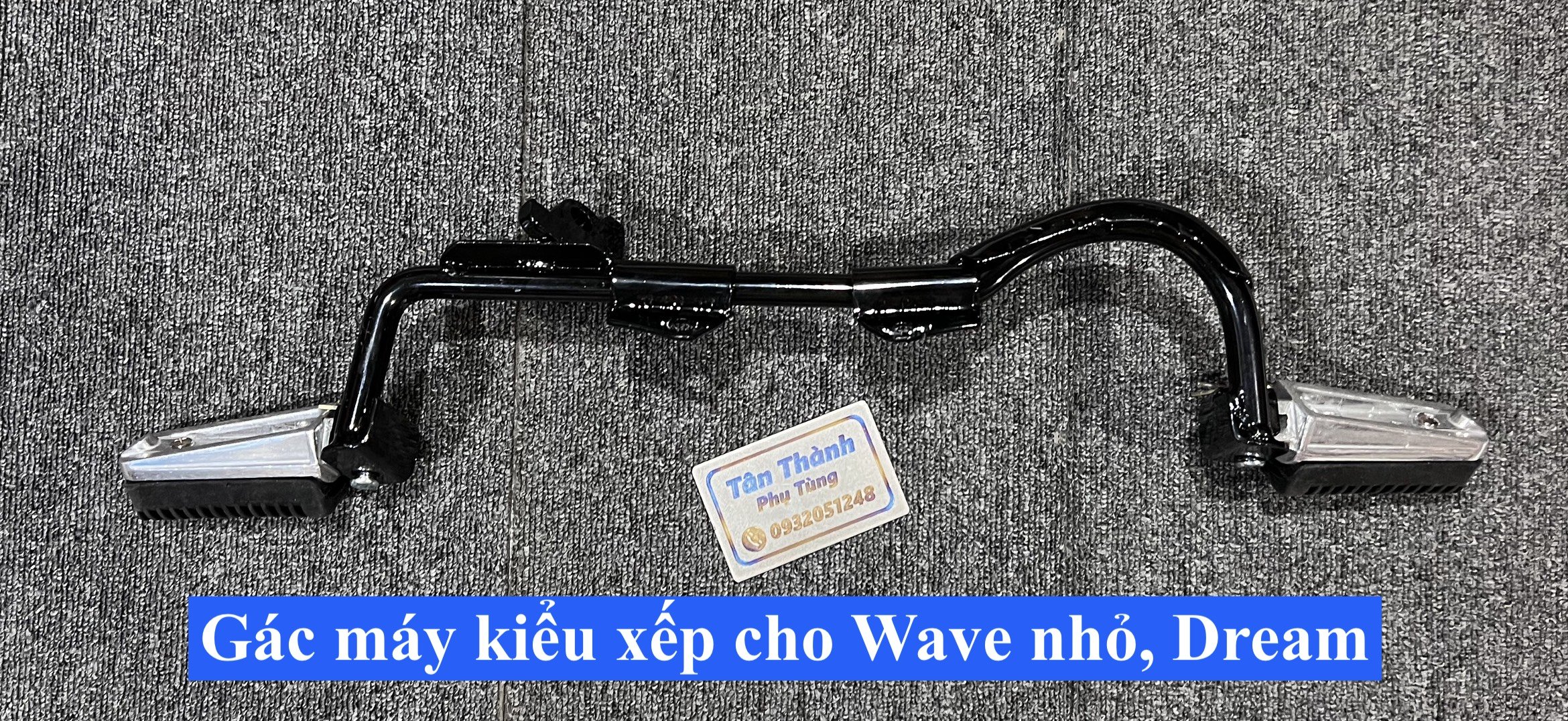 Gác máy kiểu xếp gắn  dành cho Wave nhỏ,ZX, Dream