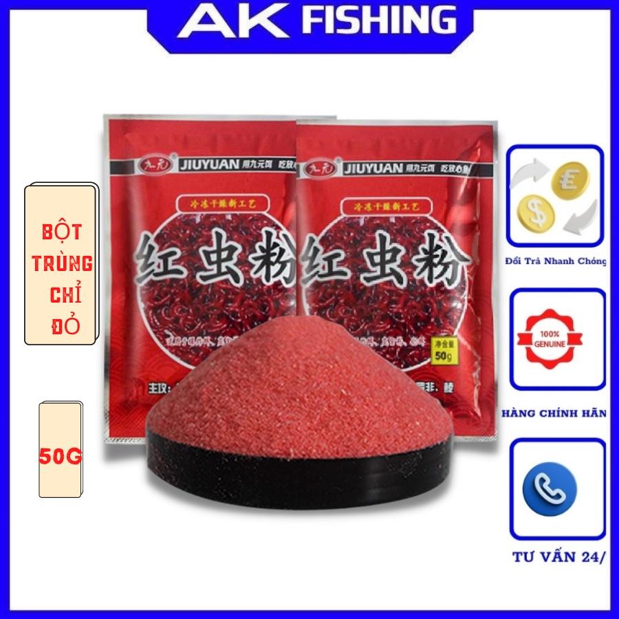 Mồi Câu Cá Trùng Chỉ, Bột Trùng Chỉ Đỏ Chuyên Chép, Trôi, Trắm, Rô Phi câu đơn đài câu lục chất lượng giá rẻ
