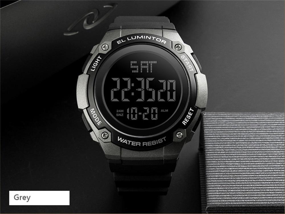 Đồng hồ kỹ thuật số SKMEI 1346 nam dây da không thấm nước