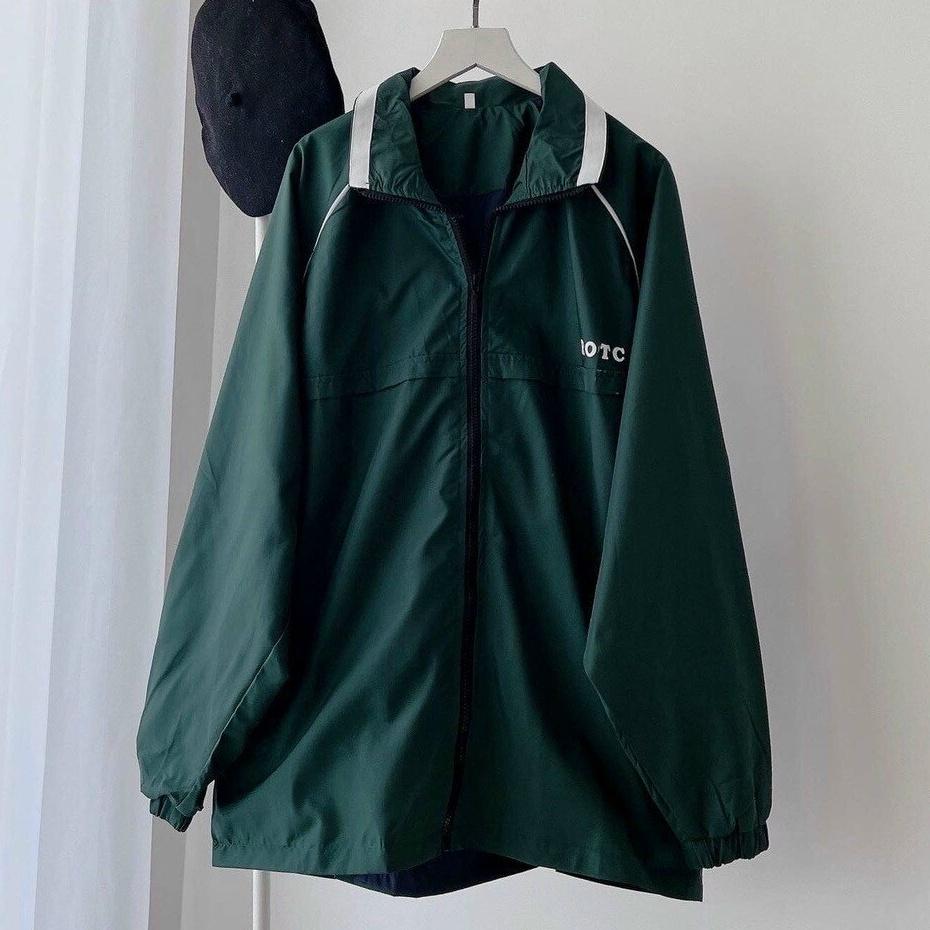 Áo khoác dù 2 lớp form rộng ROTC unisex