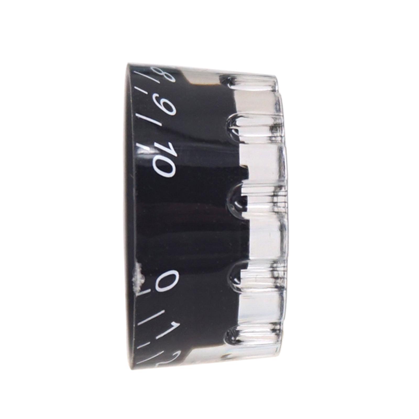 4x Guitar Knobs with Numbers Scale Bass Replacement for Electric Guitar