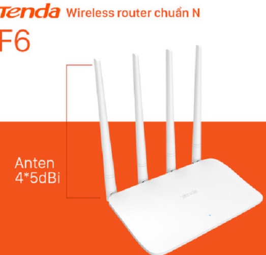 Router WiFi Tenda F6 | Chuẩn Tốc Độ N300Mbps - Hàng Chính Hãng