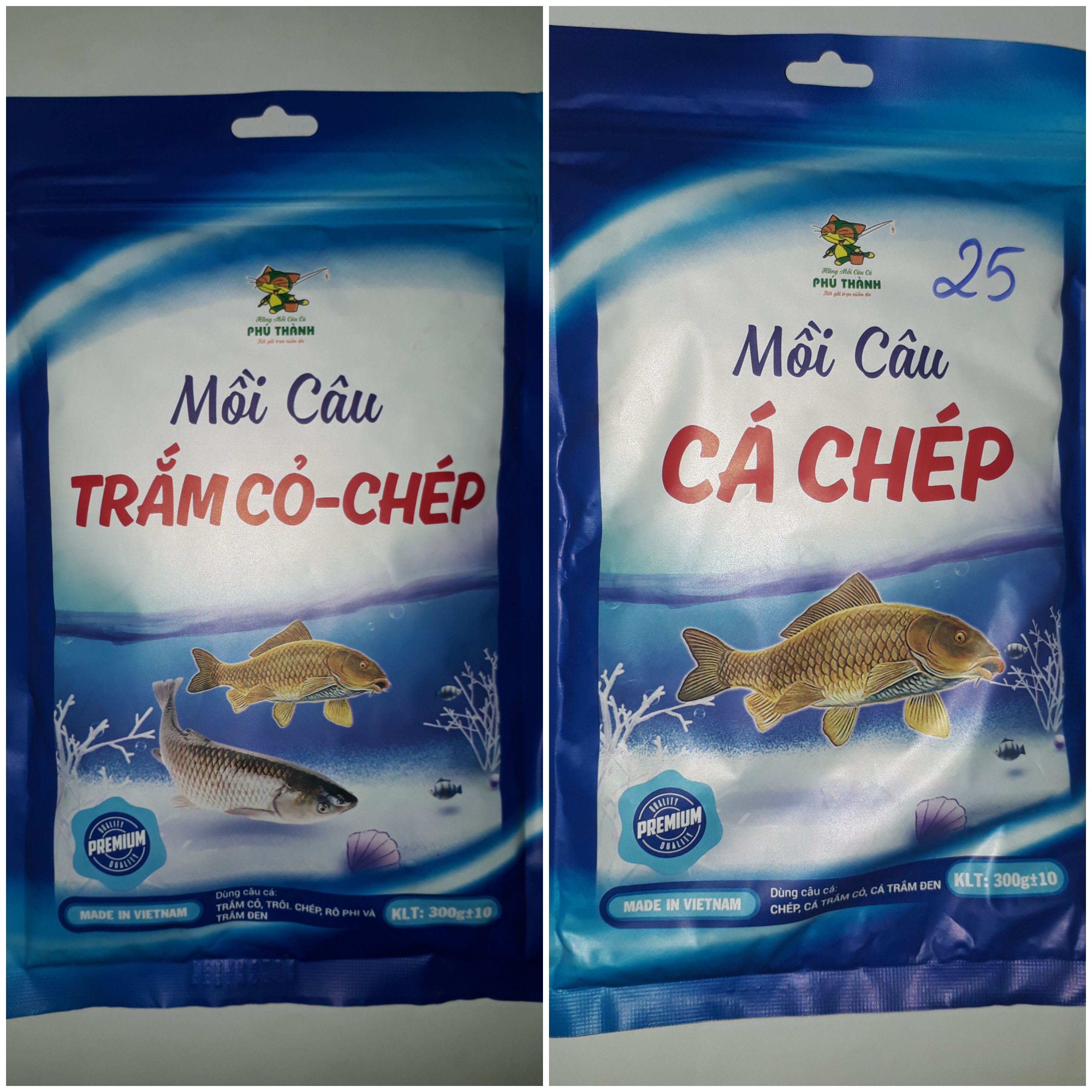 Cặp đôi mồi câu Cá TRẮM CỎ, CHÉP của Hãng Phú Thành