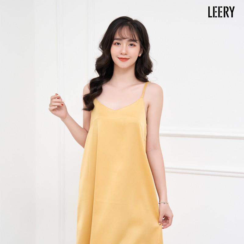 Đầm maxi lụa có nút điều chỉnh độ dài váy lụa dáng dài chất đẹp váy ngủ chống nhăn V2D-01