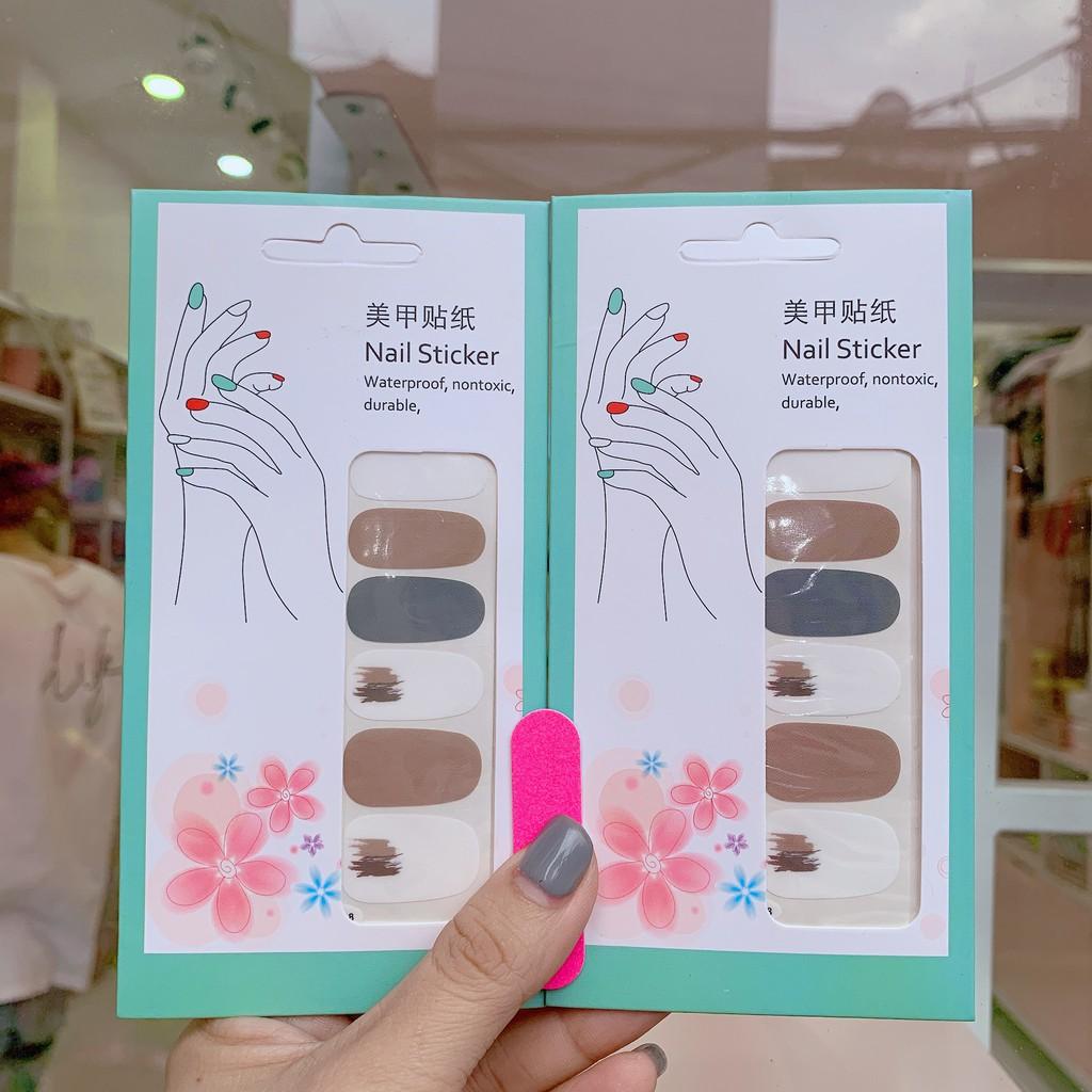 Dán móng tay nail sticker chống thấm nước bền chắc