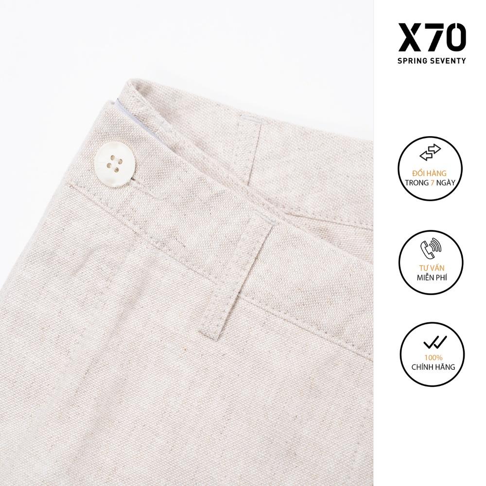 Quần Short Linen Nam Thiết Kế Thời Trang X70 - 09660002