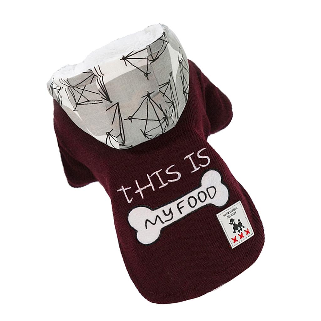 Dog Coat Hoodie Pet Winter Clothes Warm Soft for Medium Large Dogs