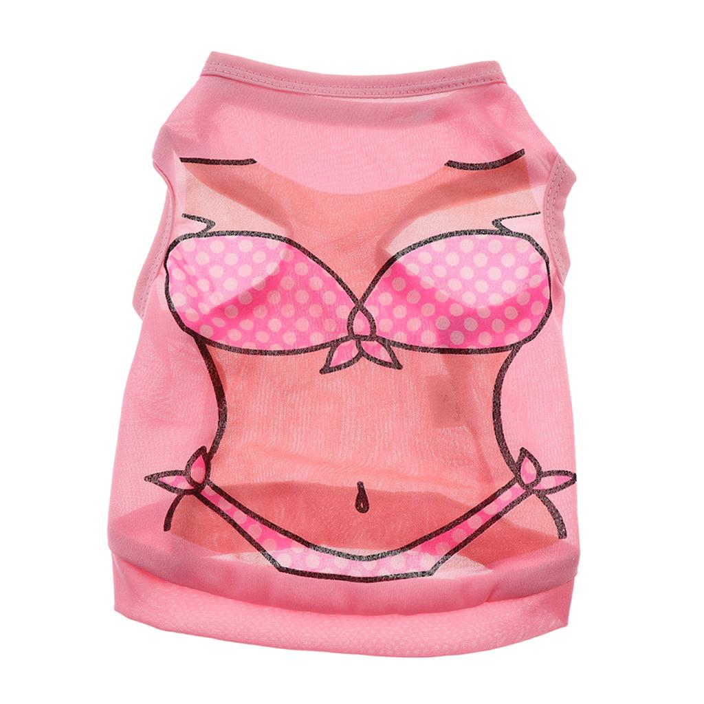 Pet Clothes Dog Cat Apparel Vest for Puppy Cat Bikini Printing Clothes