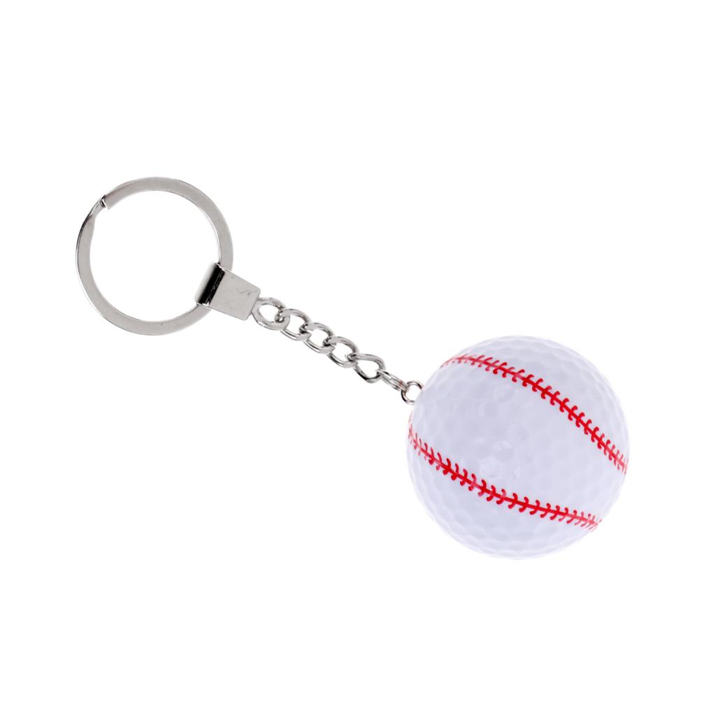Golf Ball Key Chain Golf Gift Key Ring Bag Pendant Accessory
