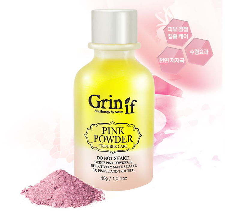 Tinh Dầu Hỗ Trợ Giảm Mụn Xóa Vết Thâm Grinif Pink Powder (40g)