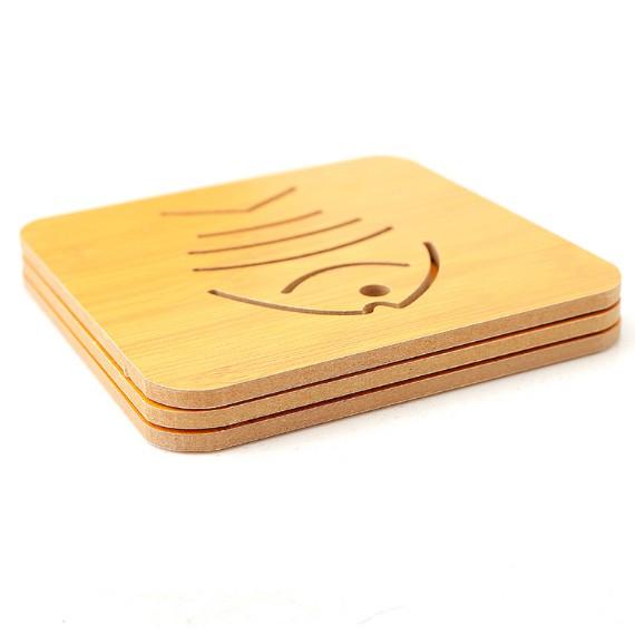 Tấm lót nồi bằng gỗ tre nhiều hình