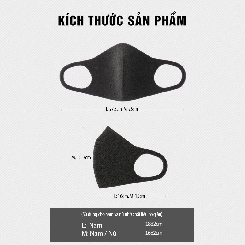Combo 3 cái Khẩu Trang Amask 3D - Kháng Khuẩn - Chống Bụi Mịn - Tái Sử Dụng Nhiều Lần