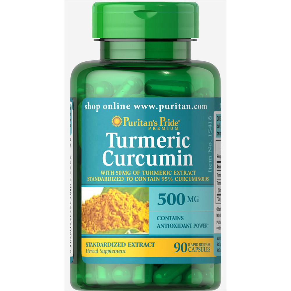 Tinh bột nghệ Turmeric Curcumin Puritan's Pride giảm loét dạ dày, đẹp da, trắng hồng, mịn màng, sáng da, làm chậm quá trình lão hóa - OZ Slim Store