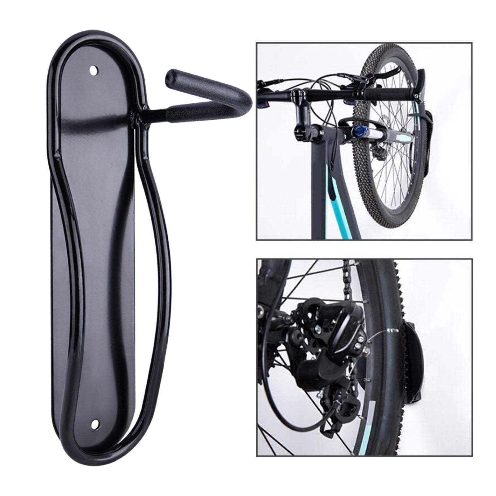 Bike Wall Hanger, Vertical Indoor Storage Mount for 1 Bicycle in Garage or Home, Cycling Rack, Space Saver Holder, Hook for Bicycles