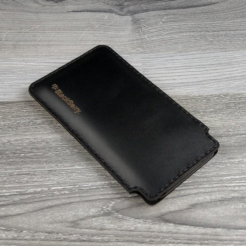 Bao Da Túi Rút cho Blackberry Priv da bò nappa màu đen
