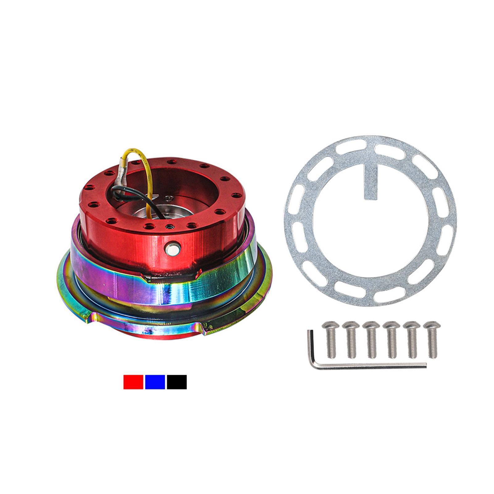 Colorful Steering Wheel Quick Release Kit Universal Car Supplies Red