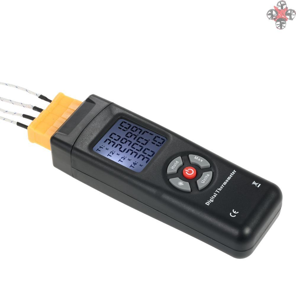 CHANNEL Nhiệt Kế Điện Tử 4 Kênh Loại K-Type - 50~1350 ° C / - 58~2462 ° F