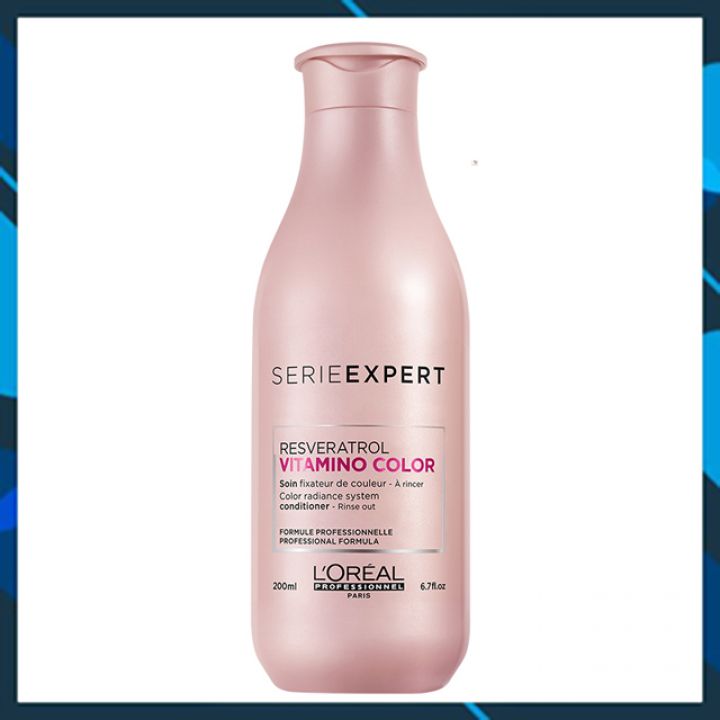 Dầu xả L'oreal Serie Expert A-OX Vitamino color radiance conditioner chăm sóc tóc nhuộm 200ml