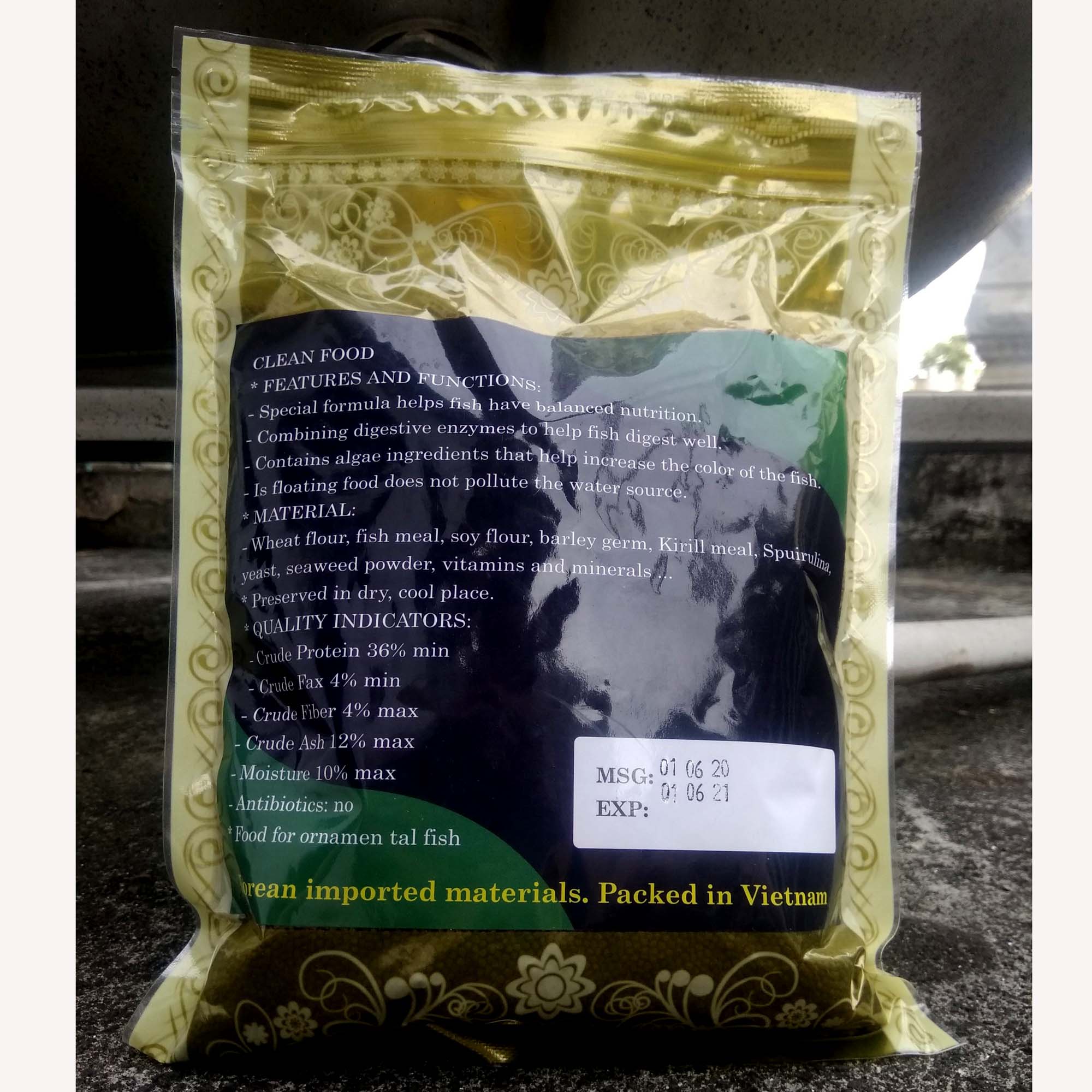 Thức Ăn Cho Cá CLEAN FOOD Cao Cấp, Phù Hợp Mọi Loại Cá Cảnh, Giàu Dinh Dưỡng, Giúp Cá Lớn Nhanh, Lên Màu Đẹp