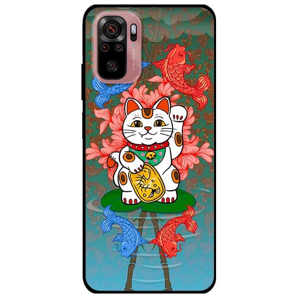 Ốp lưng dành cho Xiaomi Mi Note 10 mẫu Mèo Và Cá Chép