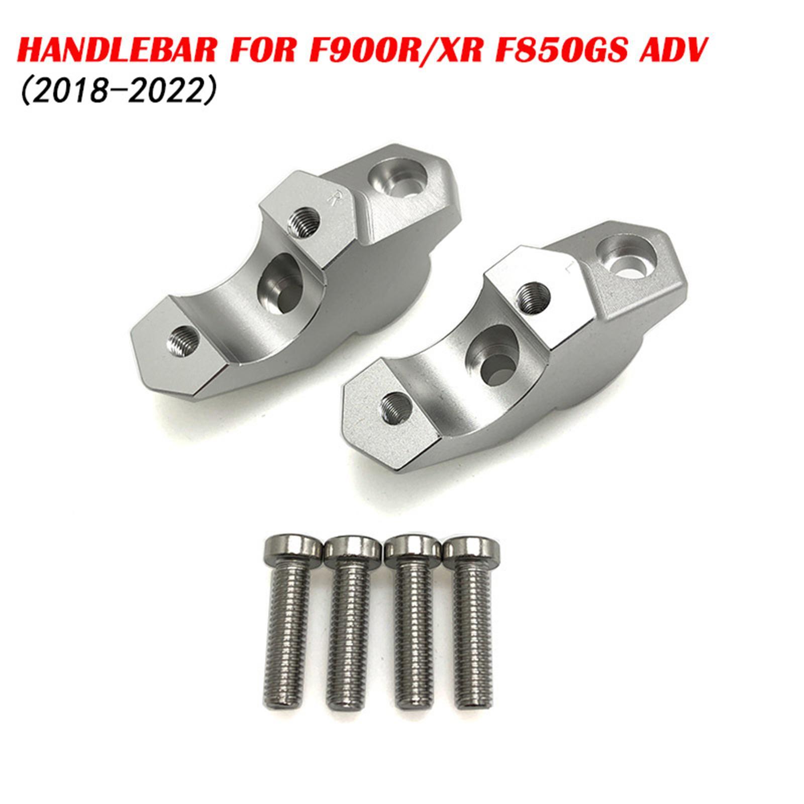 2 Pieces Handlebar Riser Mount Clamp for F900R Motorcycle Parts