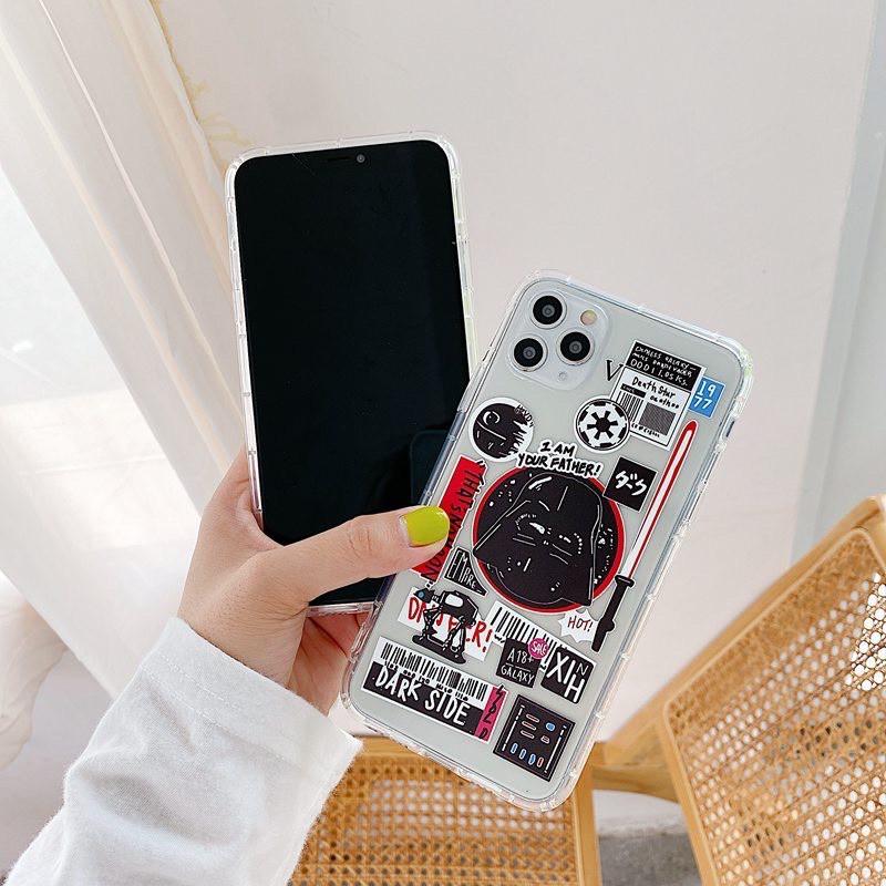 Ốp Lưng Case Iphone Deor Star Wars Trong Suốt Không Ngả Màu cho 7g/8g/7Plus/8Plus/X/Xs/Xsmax/Xr/11/11Pro/11Promax/12prm