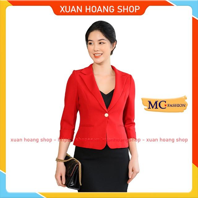 Áo Blazer Vest Kiểu Dáng Công Sở Đẹp Mc Fashion Đỏ, Đen, Xanh Tím Than Tav392