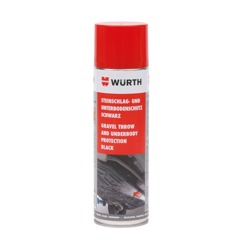 Wurth Phủ Gầm Màu Đen Chai Khí Nén Gravel Throw And Underbody Protection 500ml