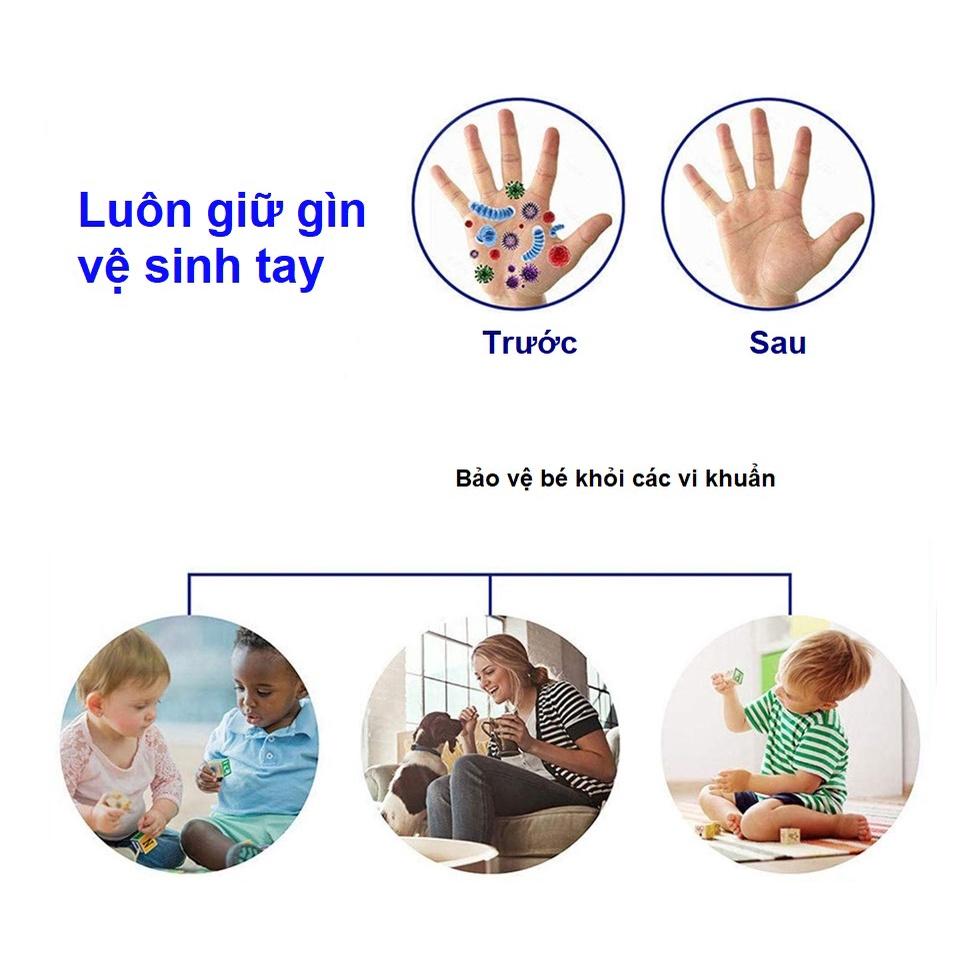 Vòng đeo tay silicone đựng nước sát khuẩn siêu bền Tặng kèm chai bơm dung dịch