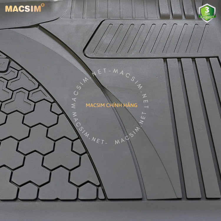 Thảm lót sàn ô tô nhựa TPE Silicon Porsche Cayenne 2018+ Nhãn hiệu Macsim