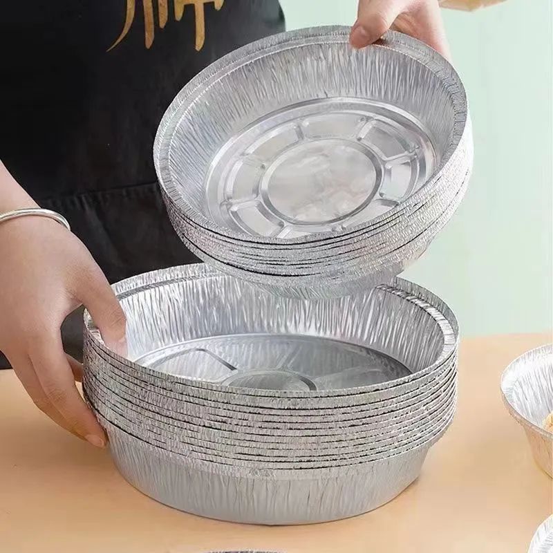 Khay giấy bạc lót nồi chiên không dầu size 22cm (1 set 10 cái)