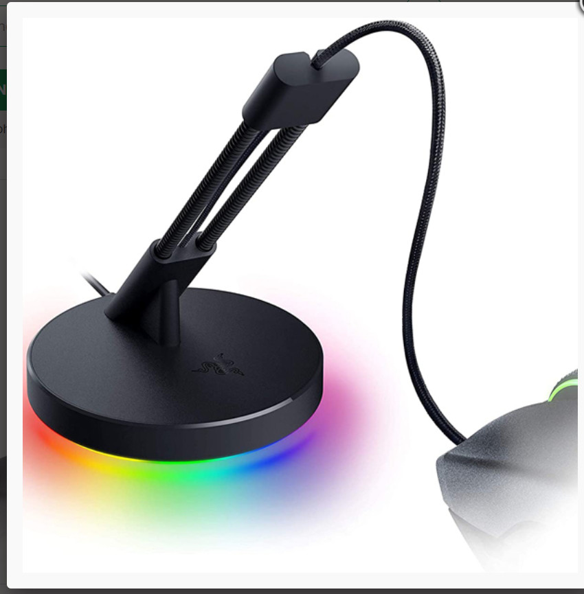 Đồ giữ dây chuột Razer Mouse Bungee V3 Chroma_RC21-01520100-R3M1- HÀNG CHÍNH HÃNG