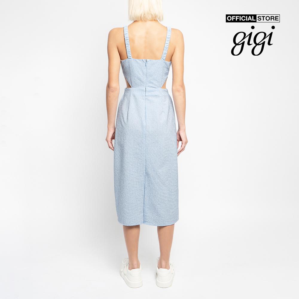 GIGI - Đầm midi hai dây phom suông cut out thời trang G2102D221105