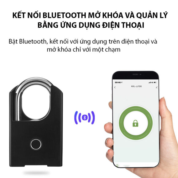 Ổ Khóa Cửa Vân Tay Thông Minh Kèm Chìa Khóa Phụ