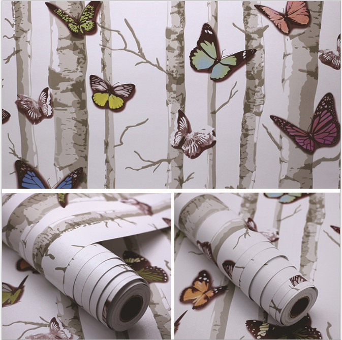 GIẤY DÁN TƯỜNG KHỔ 45CMX10M BƯƠM BƯỚM