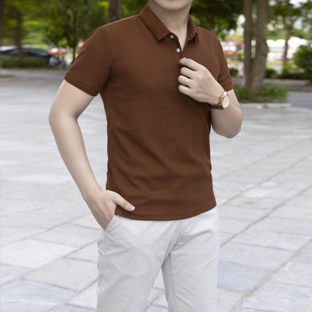 ZENTOMAN - Áo polo kẻ chất Supima vân chéo thanh lịch, cao cấp, mềm mịn
