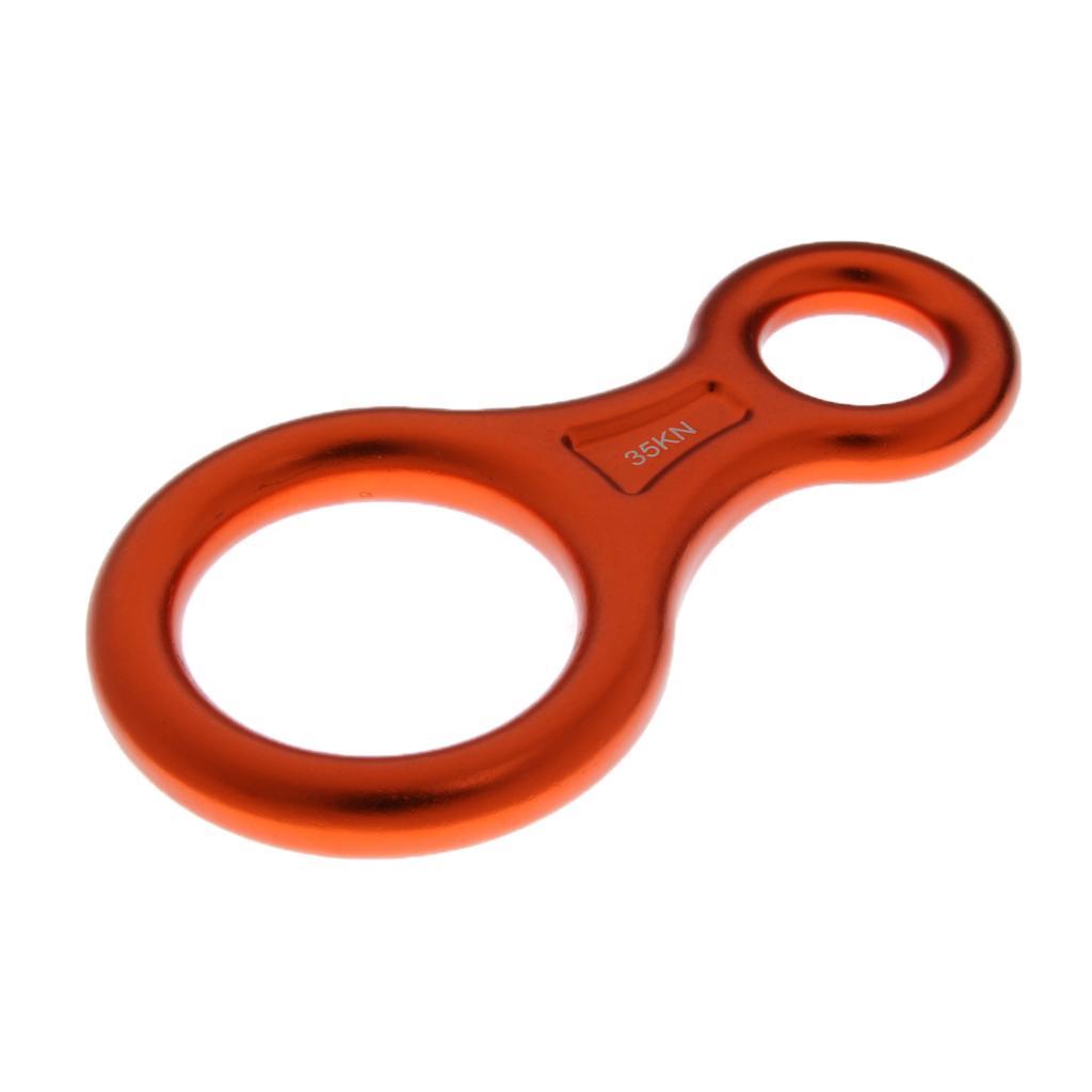 2x 35KN Figure 8 Descender Rappel Rock Climbing Descending Belaying Equipment