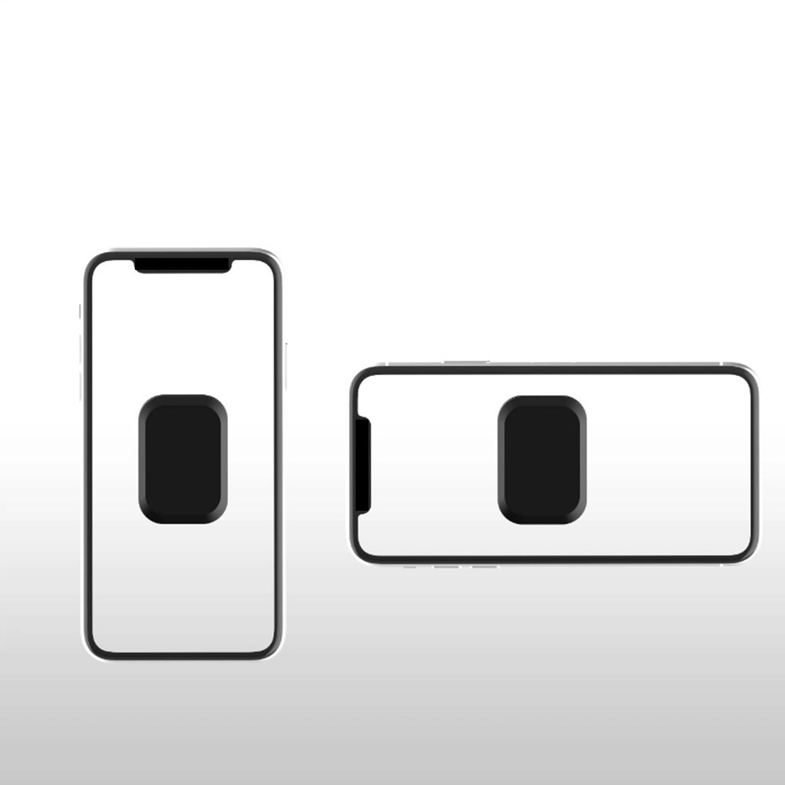 Magnetic Phone Holder, 17mm Ball Head, Black Without Base ,Square Magnetic Head Easily Install Mount for Car Universal Devices