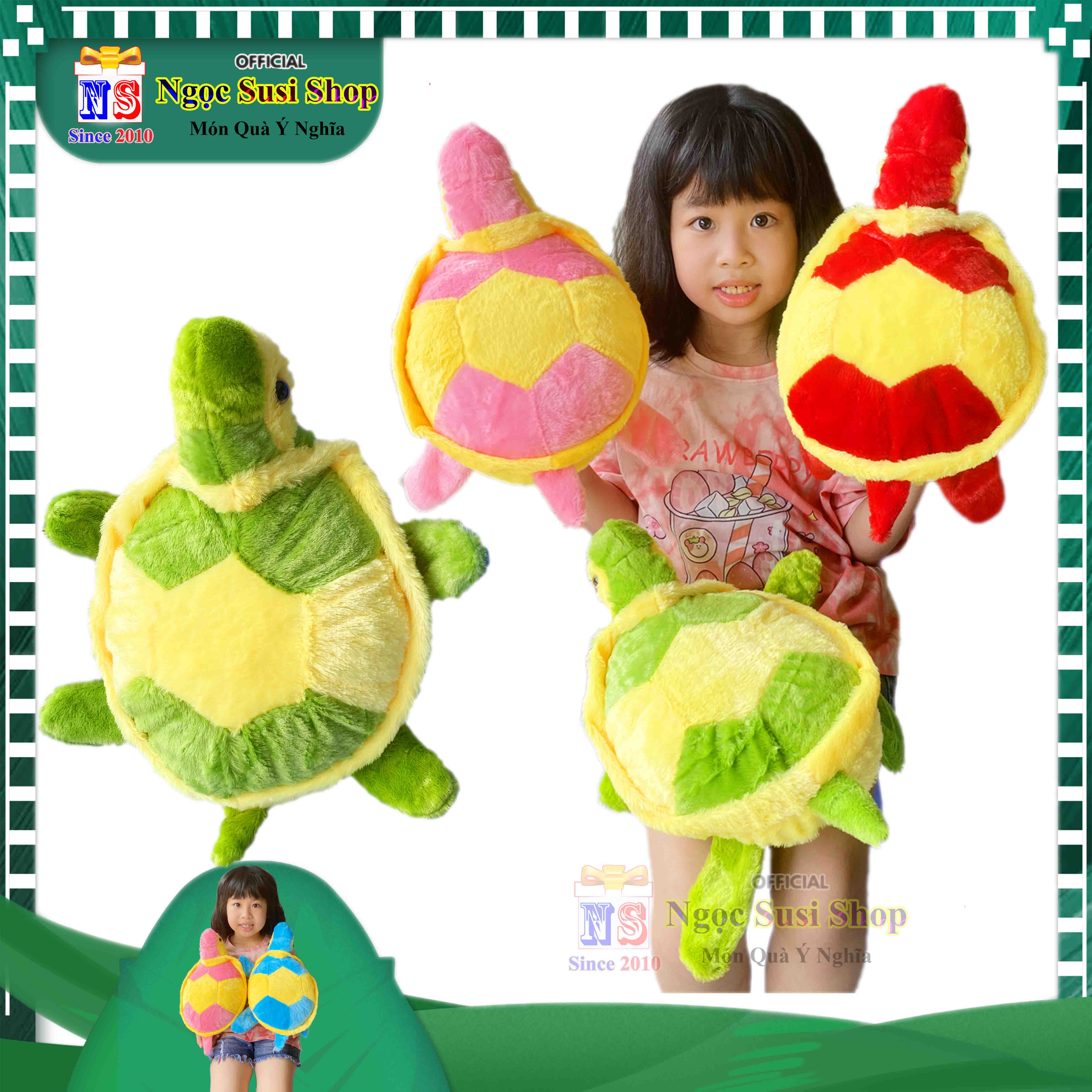 GẤU BÔNG CON RÙA CHO BÉ YÊU SIÊU CƯNG - THÚ BÔNG CON RÙA