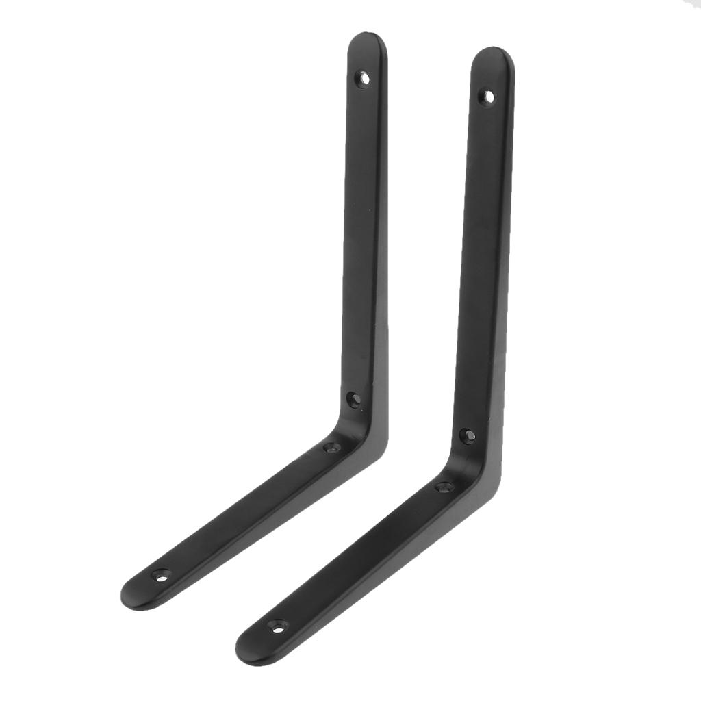 2xHeavy Duty Shelf Bracket Wall Hanging Shelve L Shaped Supporter 20x25cm