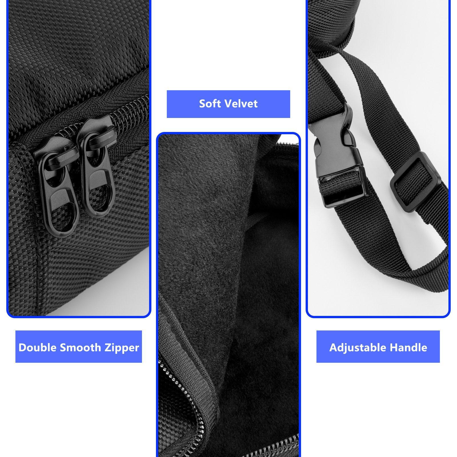 Storage Bag Digital Multimeter Carrying Case Multifunction Nylon Pouch Black