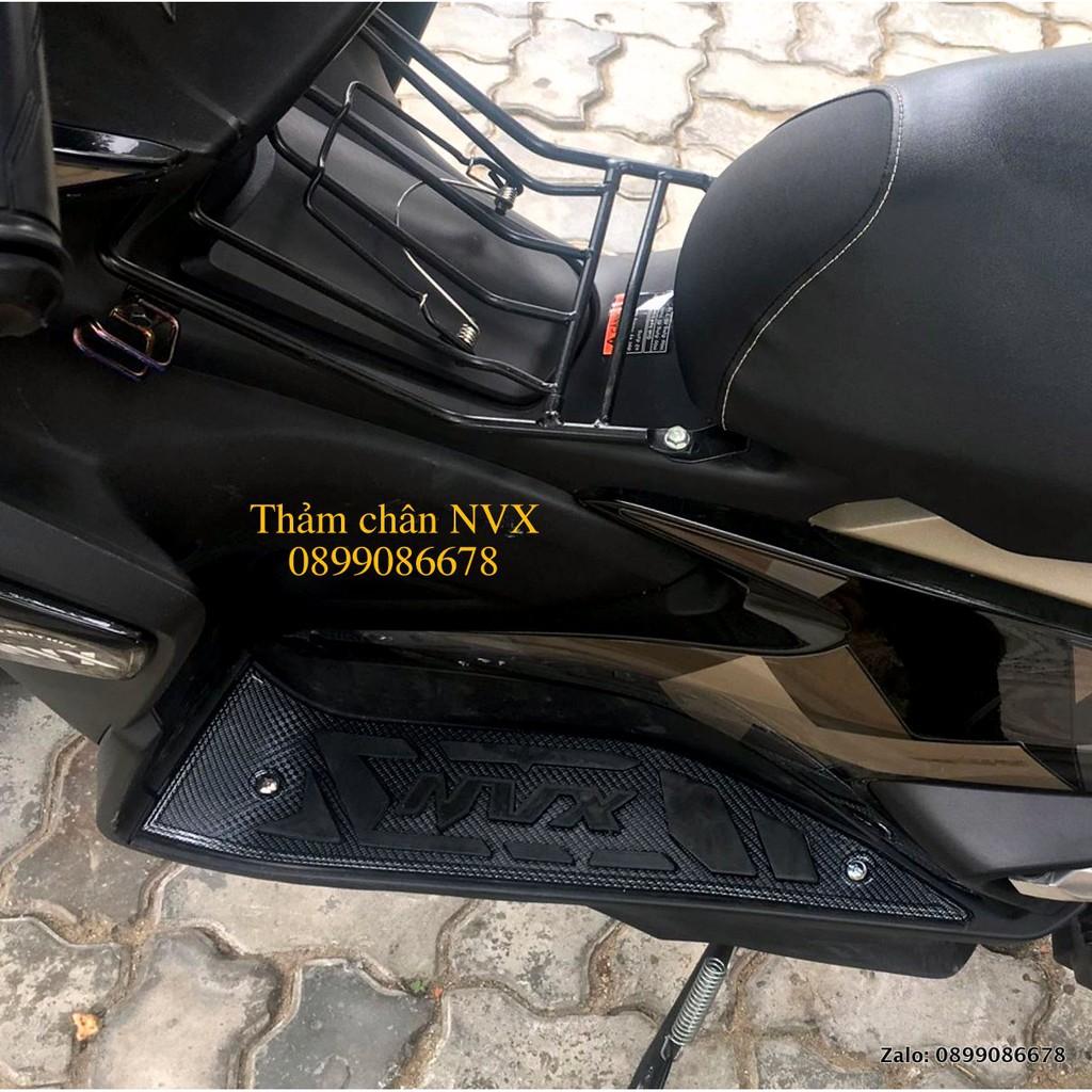 Thảm Chân Dành Cho Yamaha NVX AEROX 125, 155 V1 2017, 2018, 2019, 2020 Lót Sàn, Lót Chân, Gác Chân Trước Xe Máy Carbon, Crom