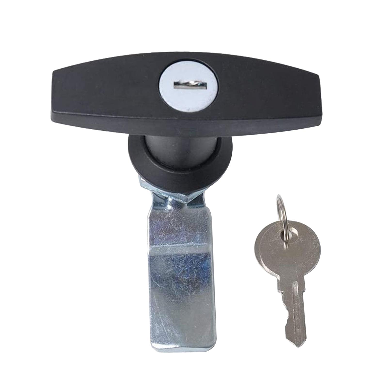T-Handle Door Lock Latch Zinc Alloy Cabinet T-Handle Door Lock for Car Truck Trailer Camper Van
