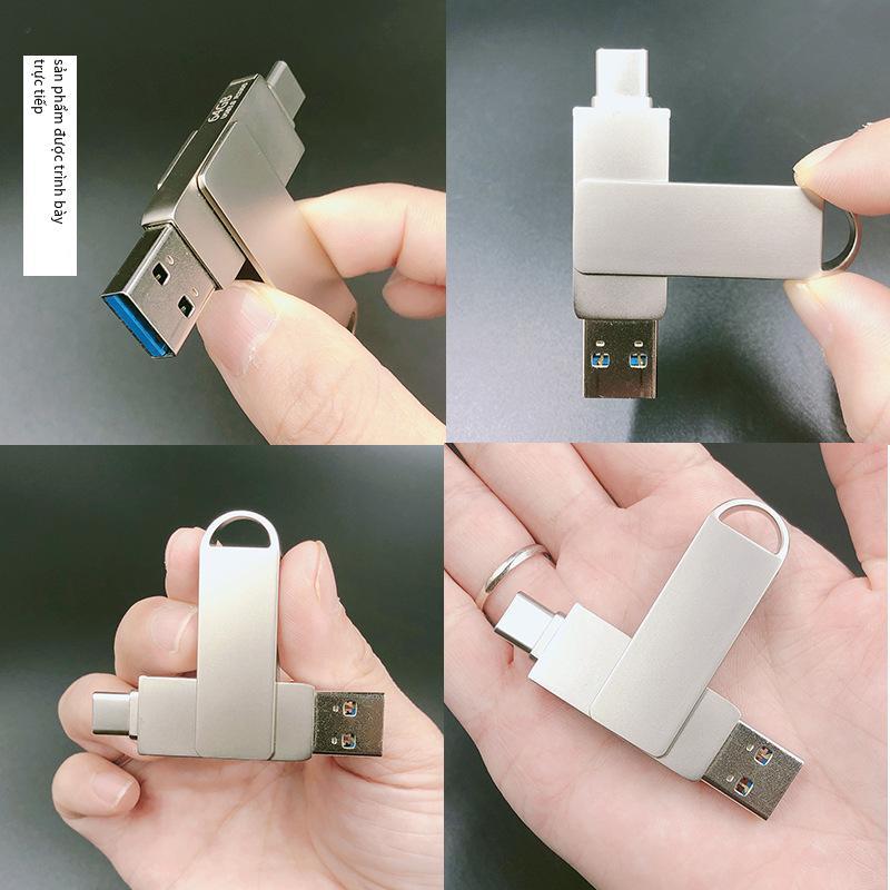 Điện thoại di động Android Typec ba trong một được ưa chuộng nhất Đĩa U kim loại Đĩa U 3.0 Quà tặng đĩa U Đĩa U điện thoại di động máy tính Đĩa U sử dụng kép