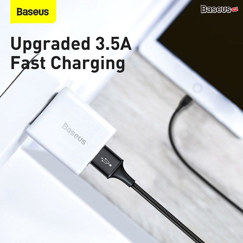 Cáp sạc nhanh 3 in 1 Baseus Flash Series Ⅱ One-for-three Fast Charging Data Cable USB to M+L+C 100W CASS030001- Hàng chính hãng