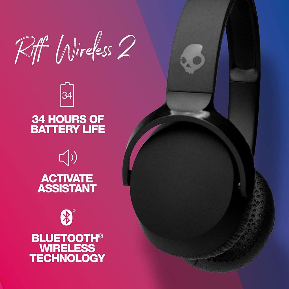 Tai nghe bluetooth SKULLCANDY RIFF WIRELESS 2 - Hàng Chính hãng